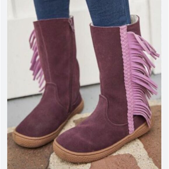 LIVIE & LUCA x MATILDA JANE  Sonoma Purple Fringe Boots Toddler size 5 - Picture 10 of 10